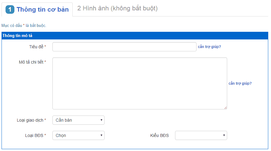 thông tin mô tả về bất động sản thông tin mô tả về bất động sản